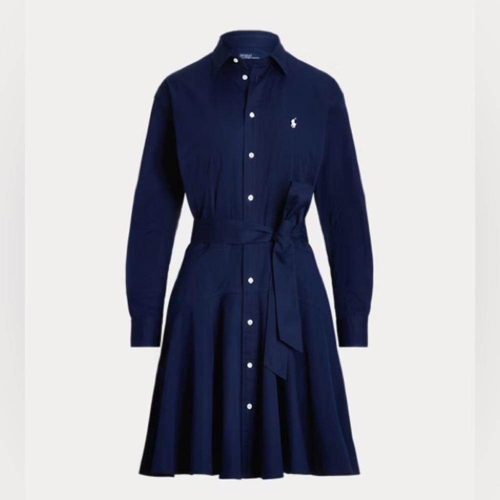 Ralph Lauren Blue Long Sleeve Shirt Dress